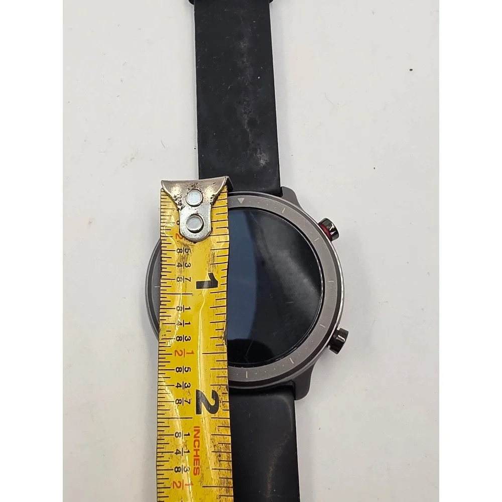 Zizo Tyme‎ Elite Smartwatch Black Silicone Band Fitness Tracker Round Case